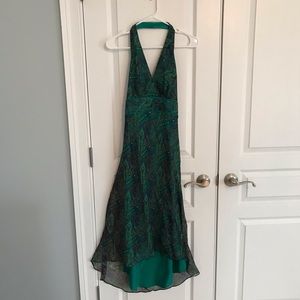 LAUNDRY Silk Halter Dress